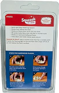 Squeaky Hardwood Floor Repair Kit - Squeeek No More - Works on Hardwood and Vinyl Floor and Stairs