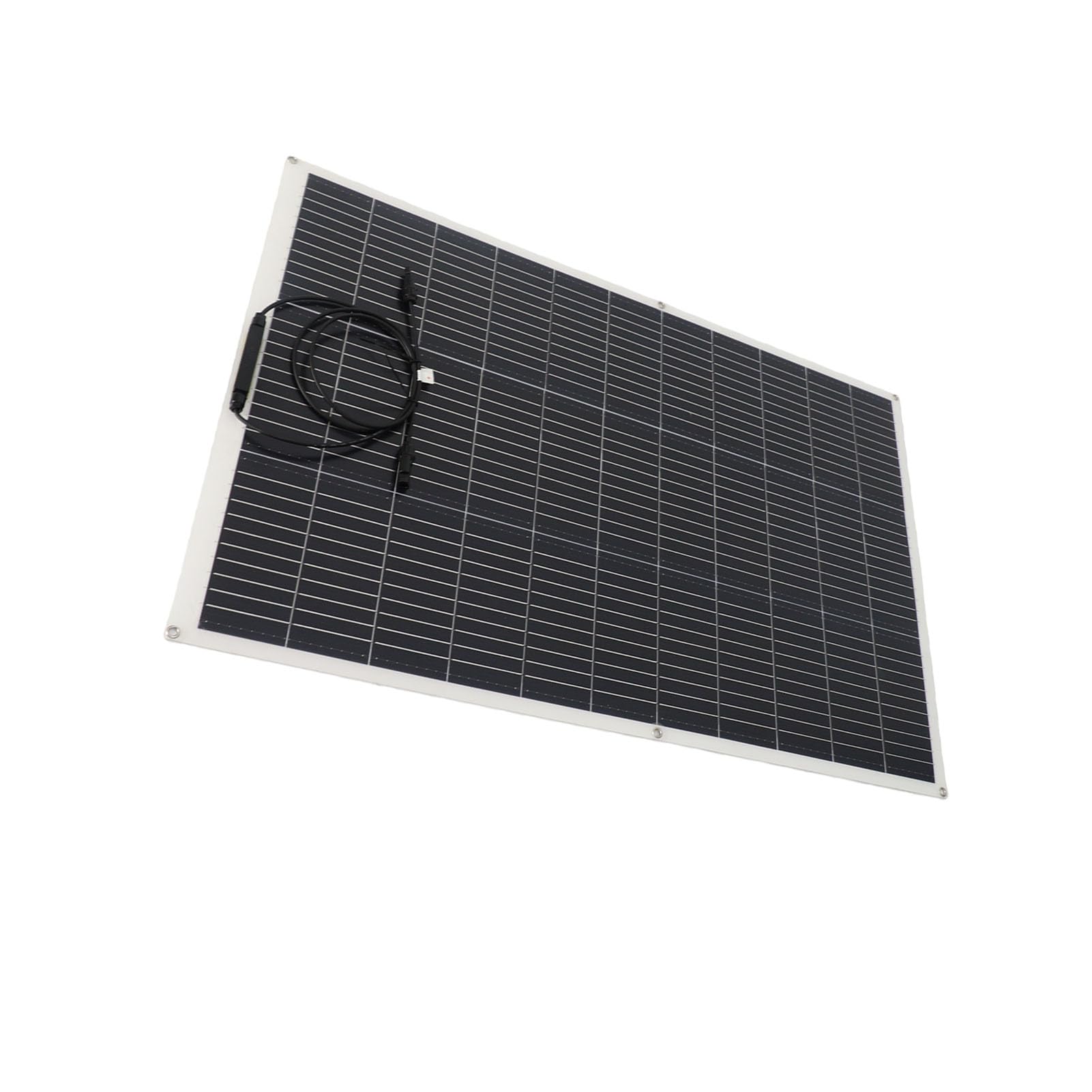 YWBL-WH 200W Półelastyczny Panel Słoneczny 18V Monokrystaliczny Panel Słoneczny ETFE do ładowania Akumulatora 12V z Regulowanym Uchwytem Montażowym do RV, łodzi, Przyczepy, Dachu