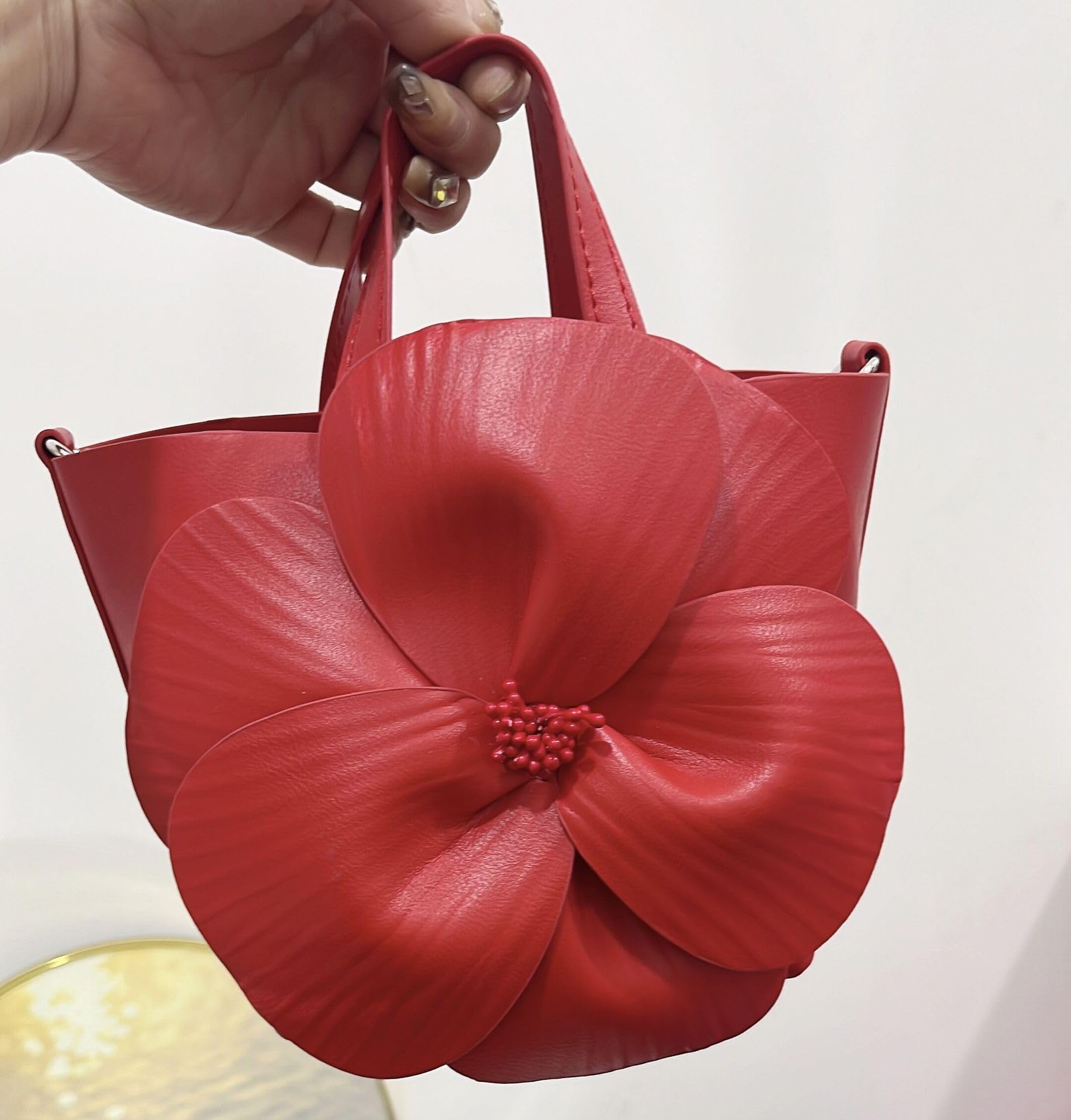 Bolso de mano floral de piel sintética, mini bolsa de fiesta, perfecto para bodas, bailes, regalos para mujeres