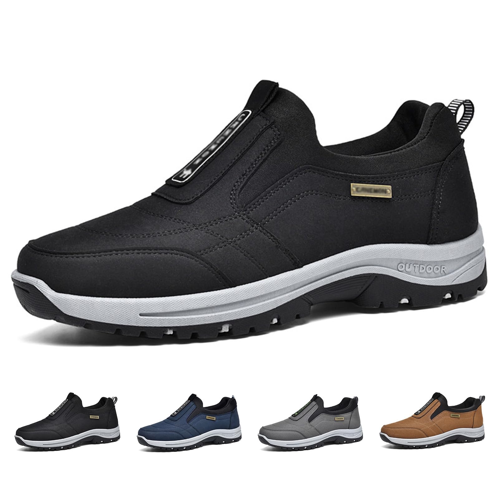 Zapatos para caminar de hombre transpirables y ortopédicos con espuma viscoelástica A5348