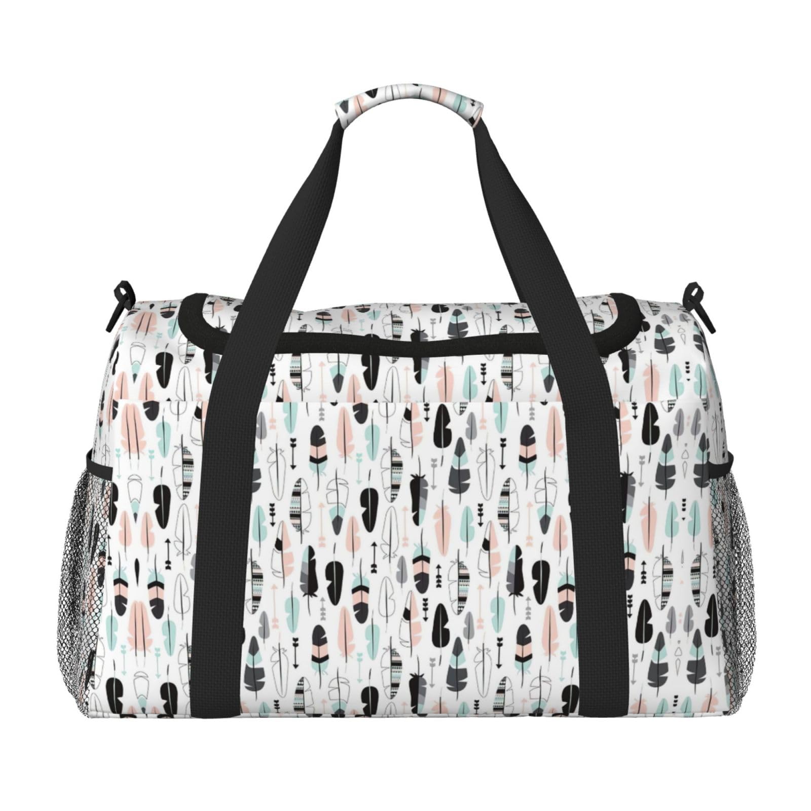 Pióro. Torba na ramię Kobiety Mężczyźni Torba podróżna Crossbody Torebka Torba na ramię Torebki robocze Codzienna torba Hobo