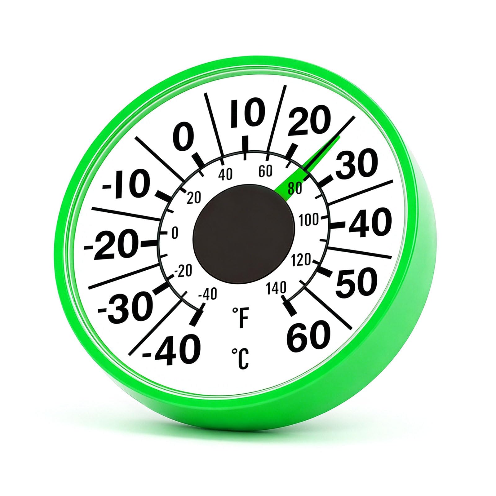 Mechanical Window Thermometers with Scale ABS Temperature Gauge Perfect for Greenhouse Sun Room Cafe Acrylic Thermograph