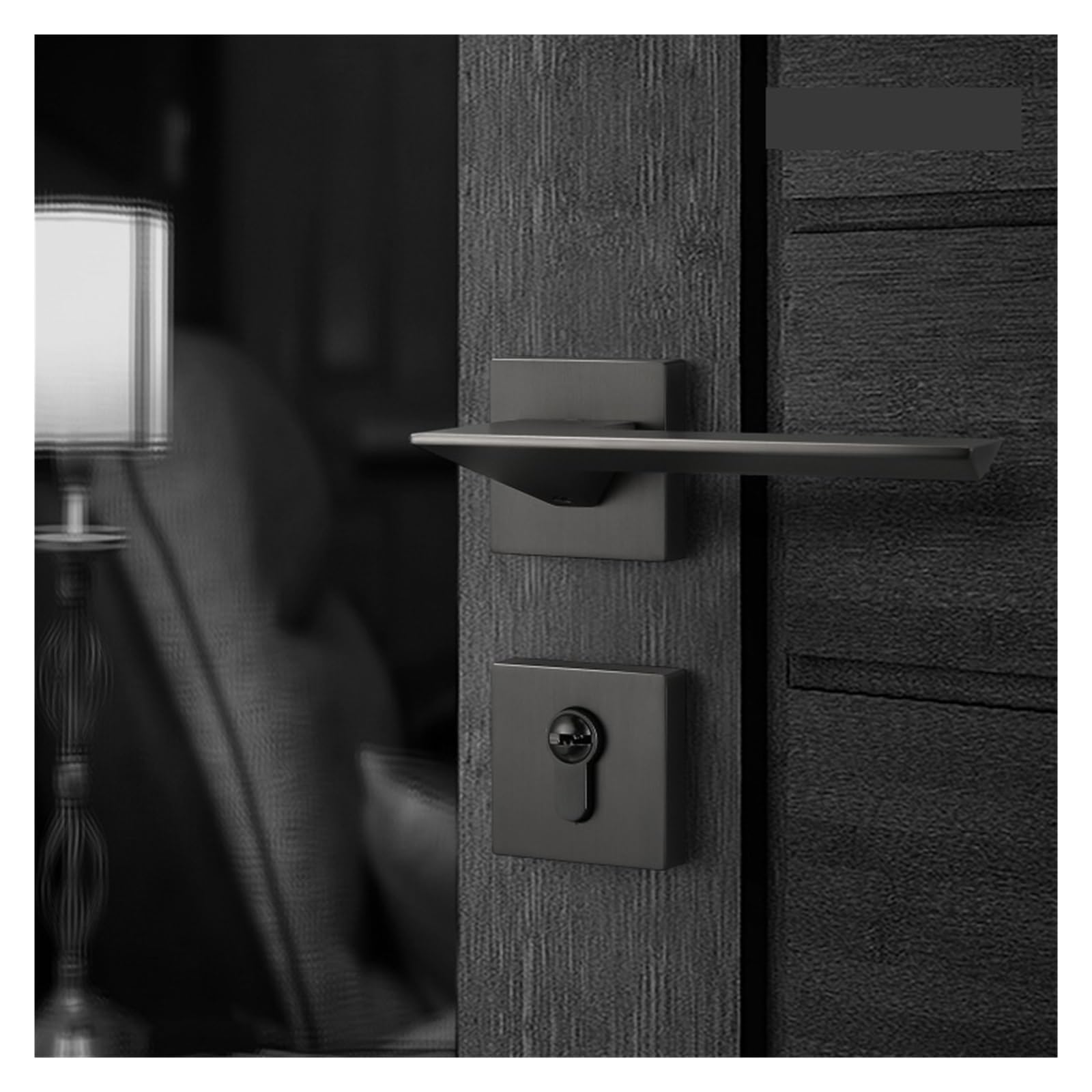 Serrure de porte intérieure grise magnétique silencieuse style nordique Type A-72