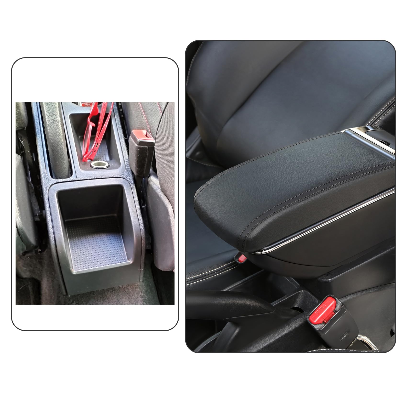 ZENVI Reposabrazos Compatible With Seat Ibiza Apoyabrazos 6F 2017