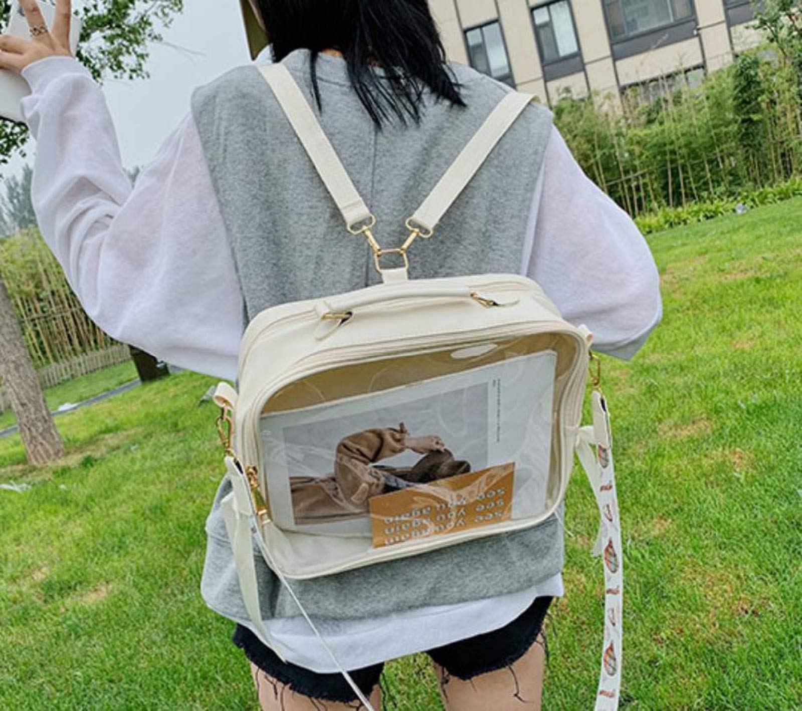 棺 痛バッグ 3WAY ショルダーバッグ リュッグ 着せ替えぬいぐるみ用