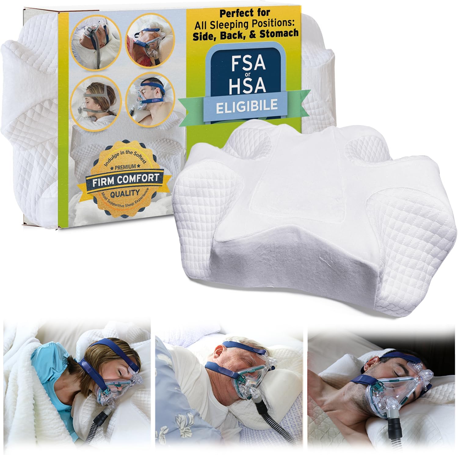 EnduriMed CPAP Pillow for Side Sleeping HSA FSA Pillow