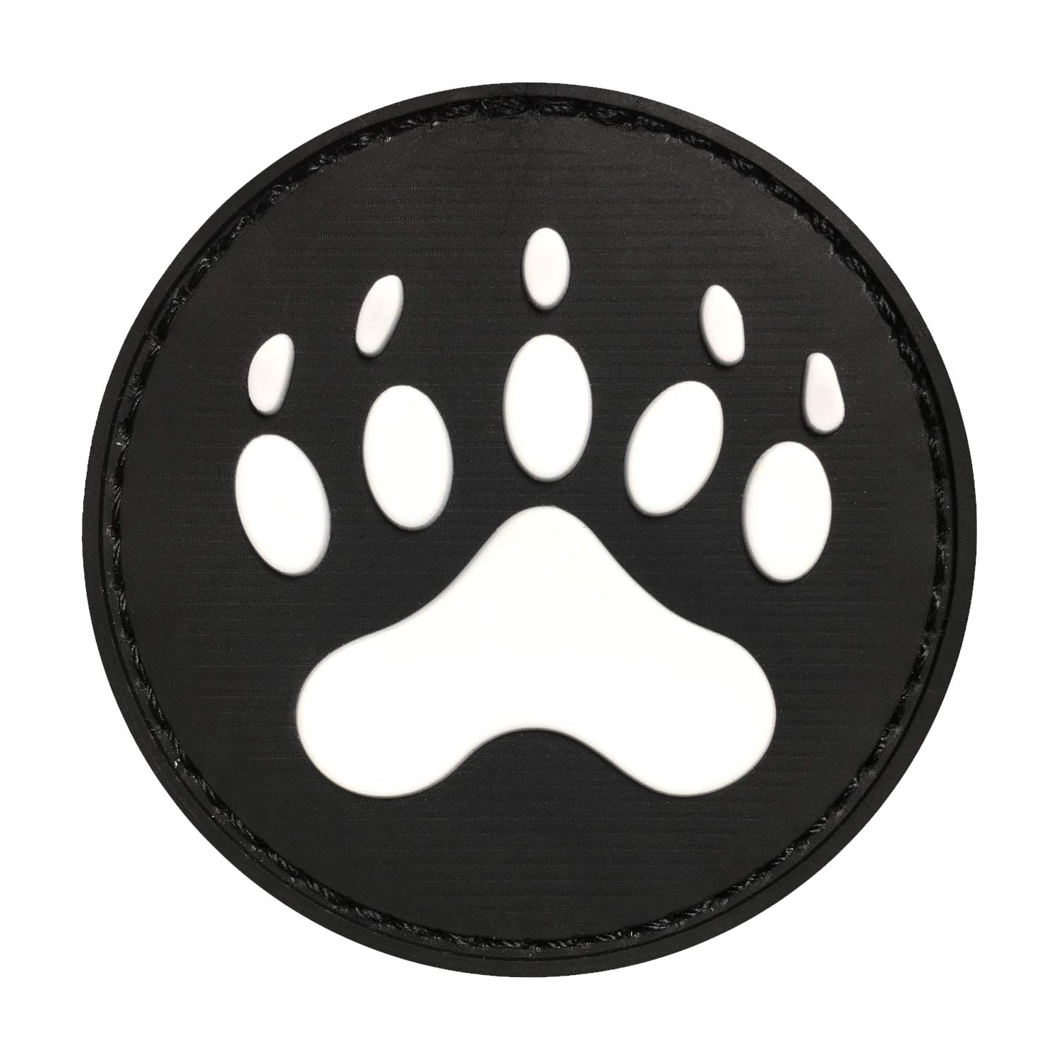 Morton Home Bear Claw Patch | Airsoft Paintball Tactical Military Rubber Badges PVC Rubber 3D Morale (Black)