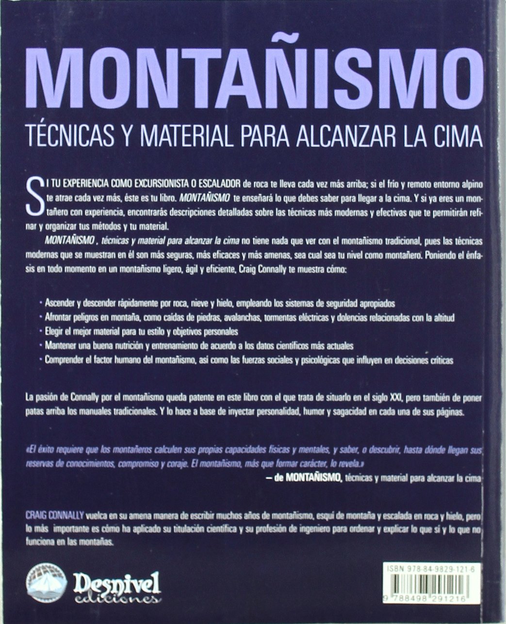 Montañismo: técnicas y material para alcanzar la cima (SIN COLECCION)