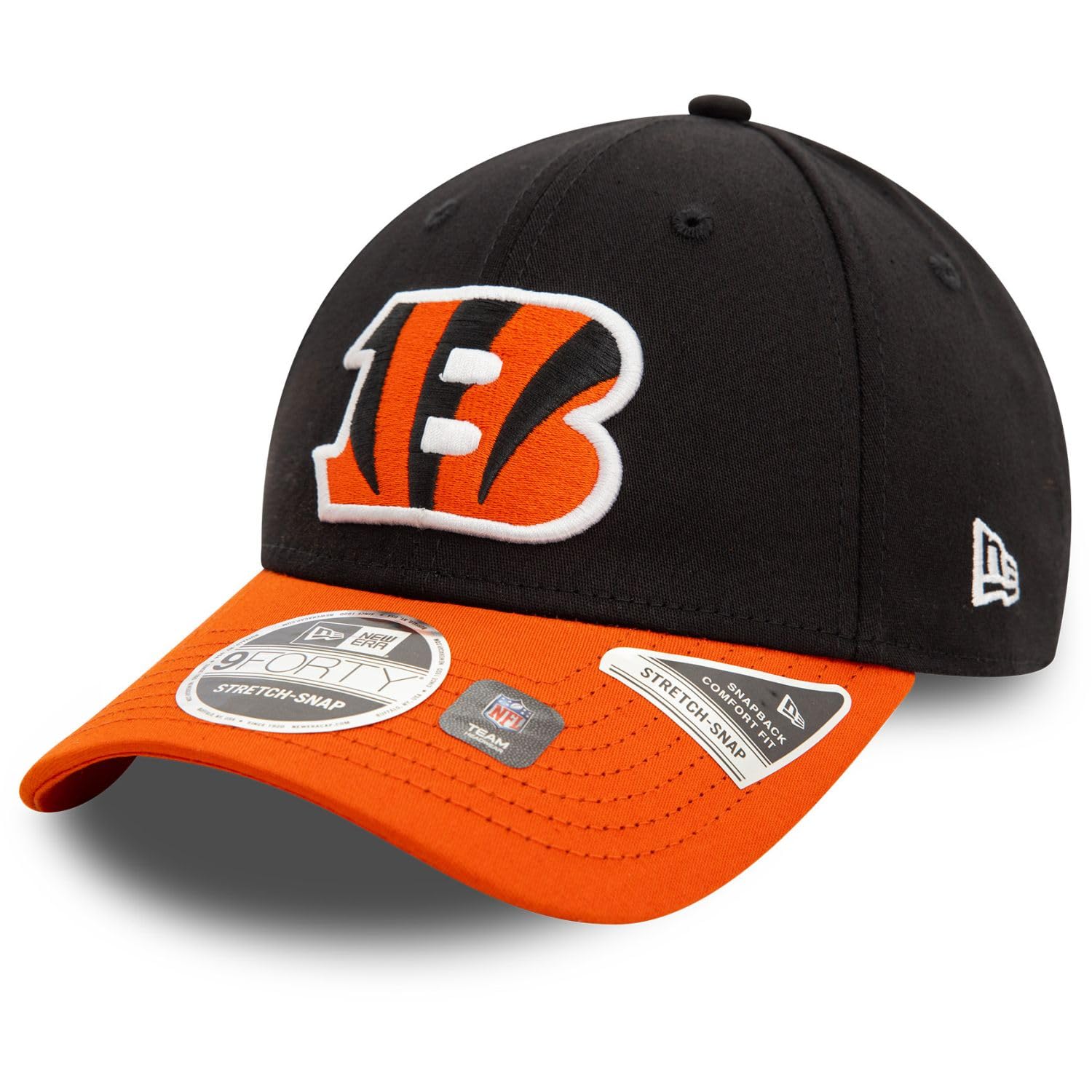 New Era Unisex Black Nfl 9Forty Stretch Snap Cincinnati Bengals