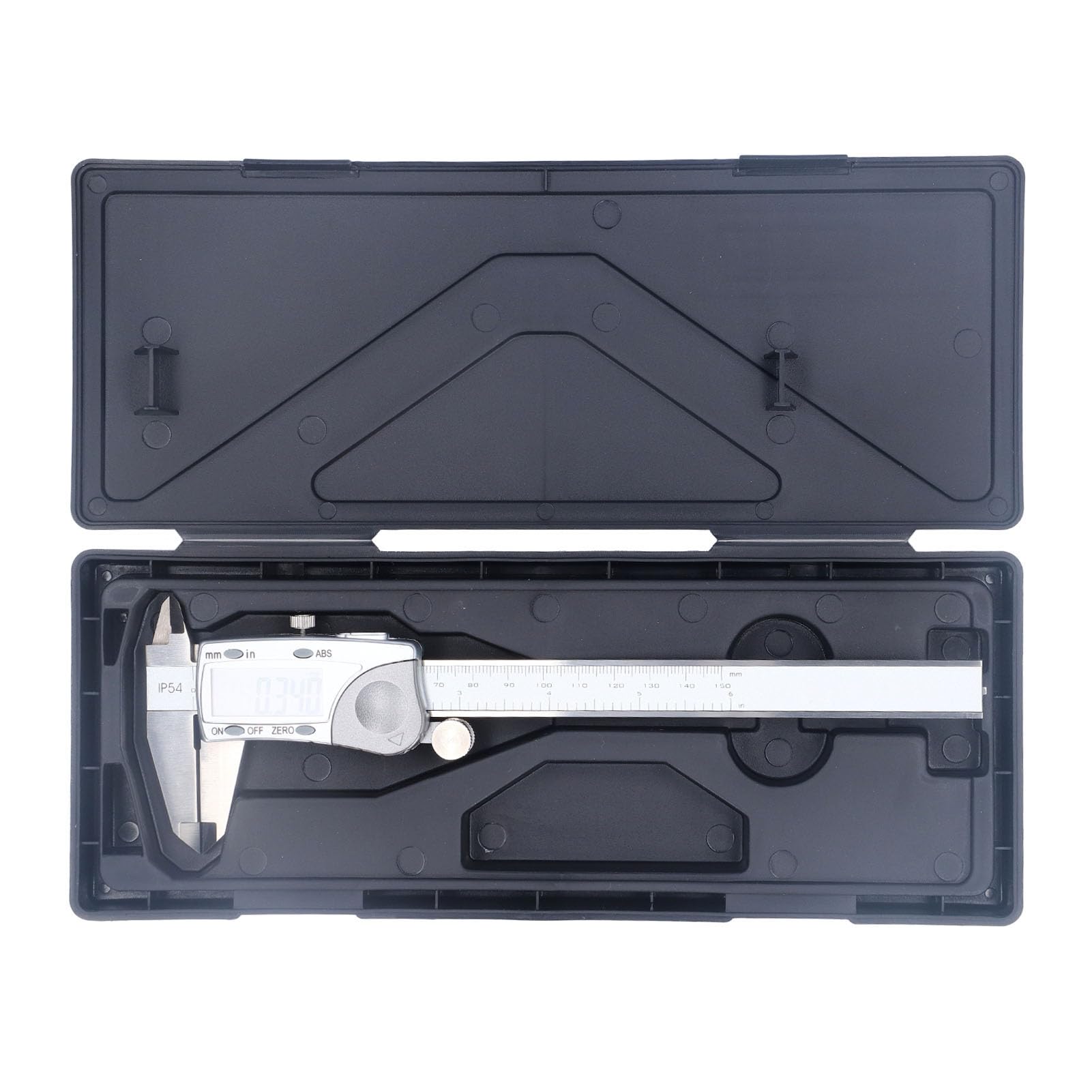 Herramienta de Medición de Calibrador Digital IP54 Resistente Al Agua, Precisa y Duradera para Mediciones de Precisión en Taller, Acero Inoxidable de 0-6 Pulgadas/0-150 Mm
