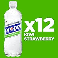 Vista 3 de Propel, sabor kiwi-fresa. Agua deportiva sin calorías, con electrolitos y vitaminas C y E. Paquete de 12 botellas de 16.9 oz. El empaquetado puede