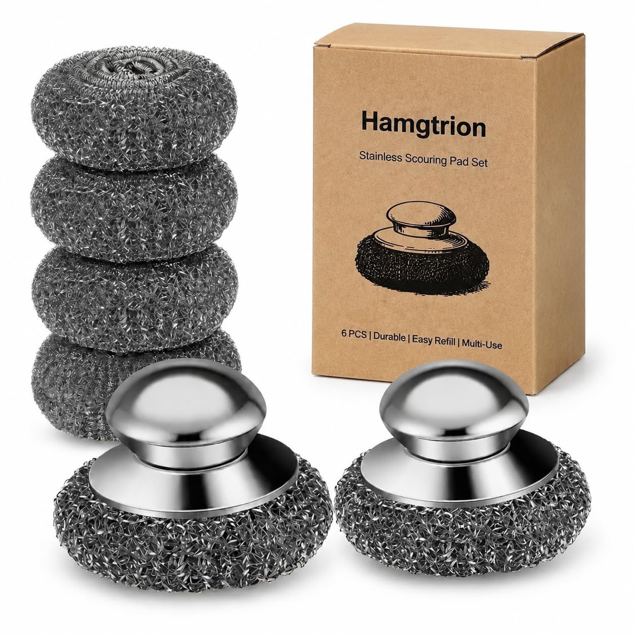 Hamgtrion Steel Wool Scrubber - dishwashing | Mubboo