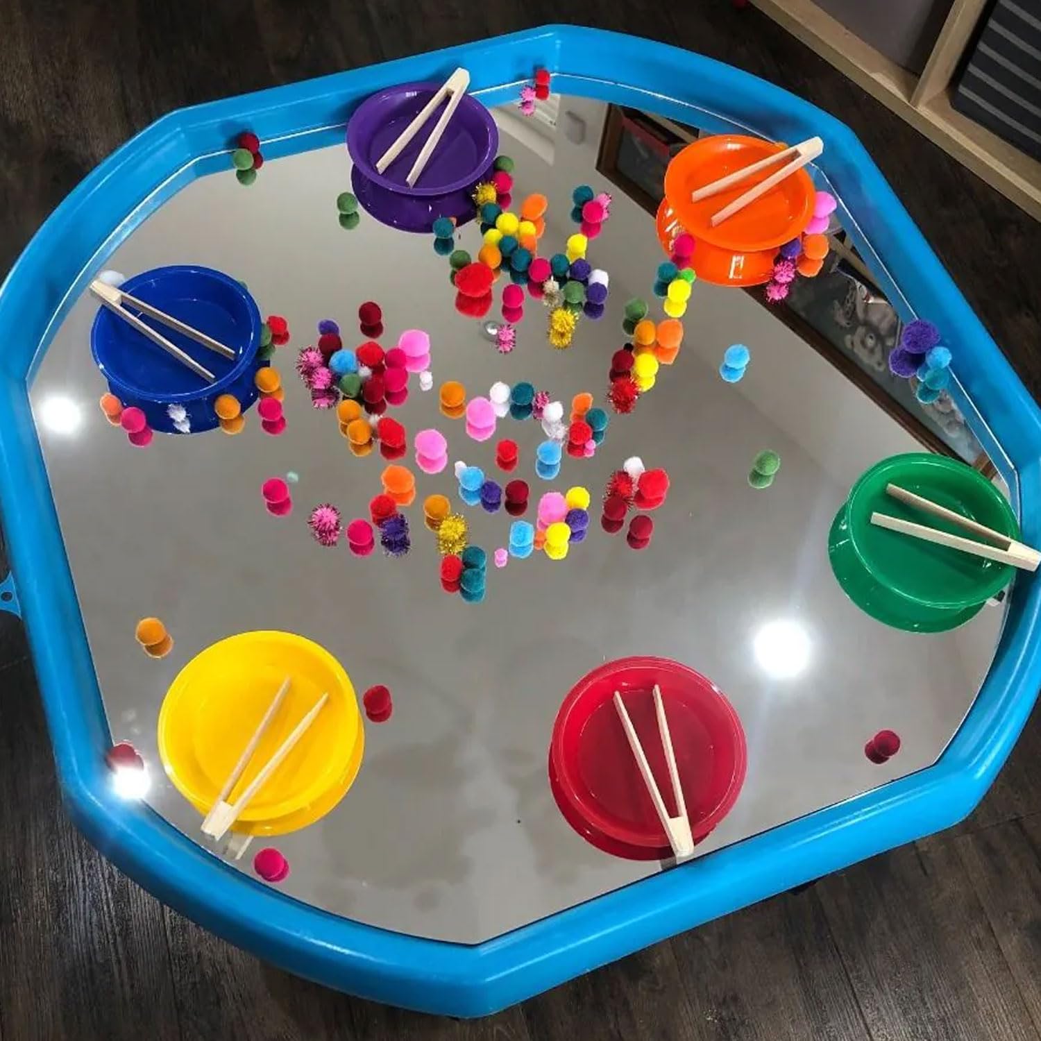 GIODICART Inserto Specchio per Vassoio Grande, per Il Gioco e la creatività dei Bambini