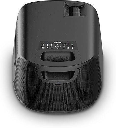 Miniatura 9 de ION Proyector LED portátil para exteriores con altavoces de 70 W, Bluetooth, batería recargable, micrófono, conexiones USB y HDMI, 720P HD