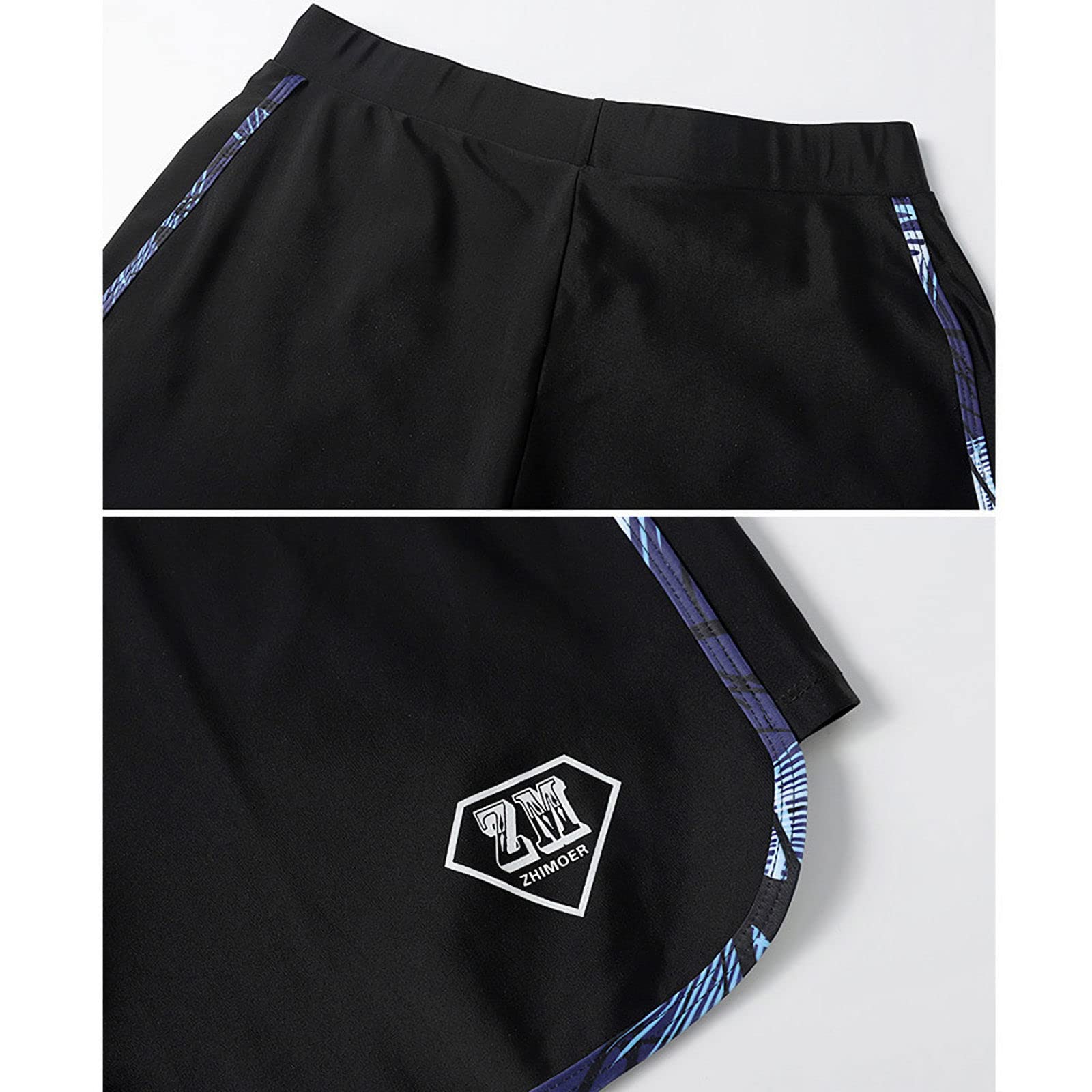Herren Neoprenanzug, UV-Schutz 3 Teiliges Set Langarm Surfanzug, Langarm Sommer Athletischer Elastischer Tauchanzug, Split Badeanzug für Surf Schnorchel Kajak-2XL(70-80kg)-Herren