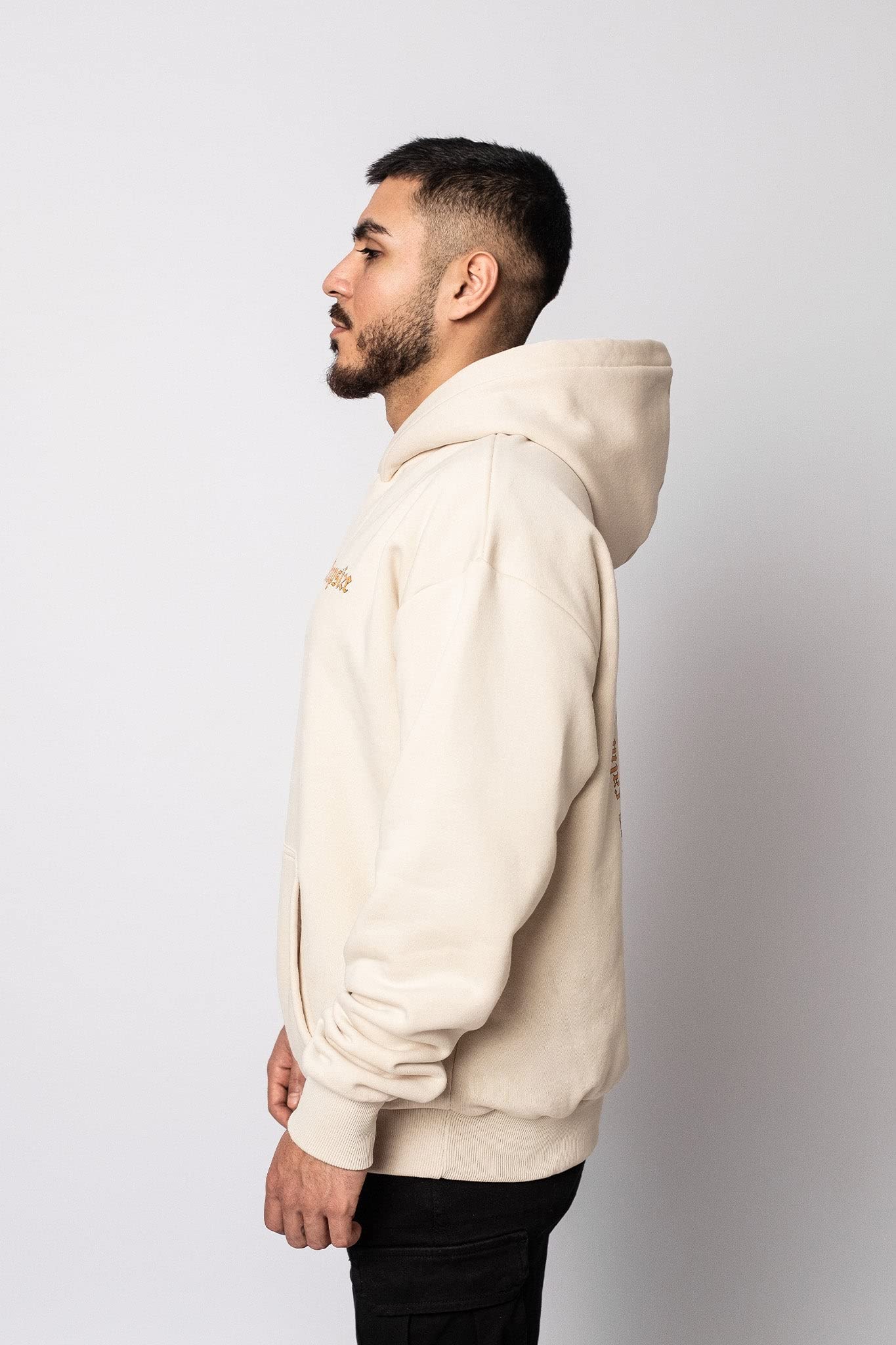 Dropsize Heavy Oversize White Dove 2.0 Coconut Milk, Urban Streetwear Oversize Maglione oversize Cotone 360 GSM con cappuccio da uomo
