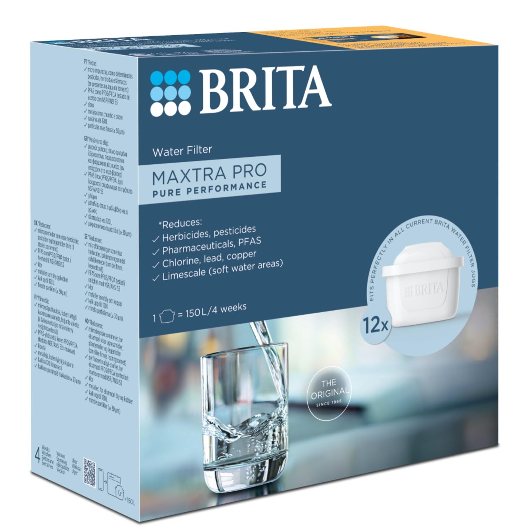 BRITA Cartouche Filtrante MAXTRA PRO Pure Performance – All-in-1 Pack de 12