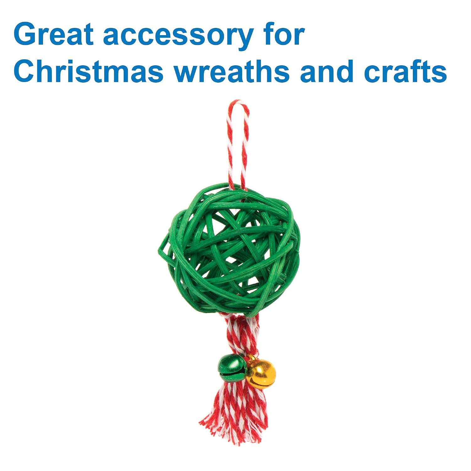Baker Ross FC217 Christmas Rattan Balls, Pack of 15 - Image 5