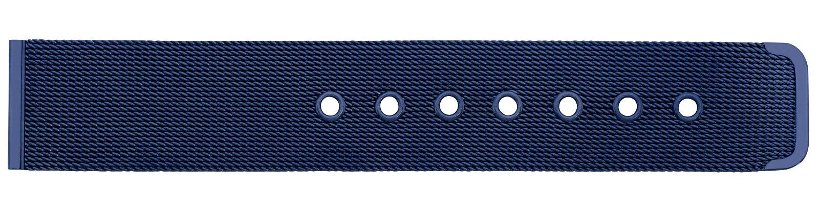 Eichmüller BandOh massives 20mm Edelstahl Milanaise Uhren Armband mit Dornschließe IP Blau