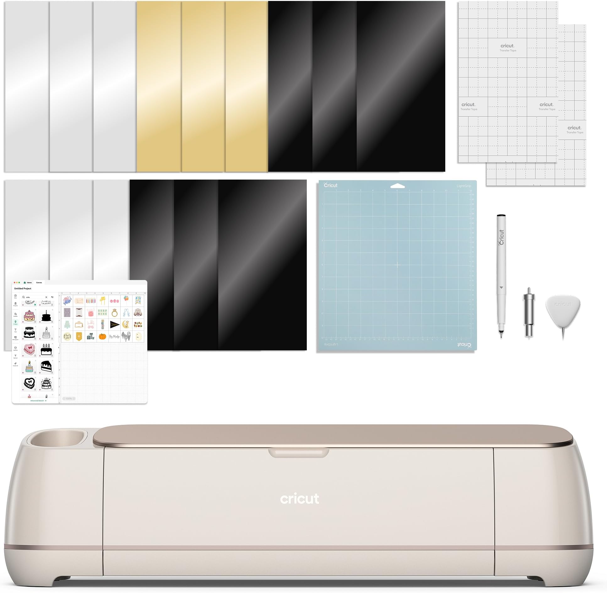Maker 4 - Smart Cutting Machine (Seashell) | Digital Content Bundle - Includes 30 Images in Design Space App