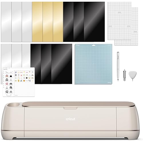 Cricut Maker 4 - Smart Cutting Machine (Seashell) | Digital Content Bundle - Includes Images in Design Space App