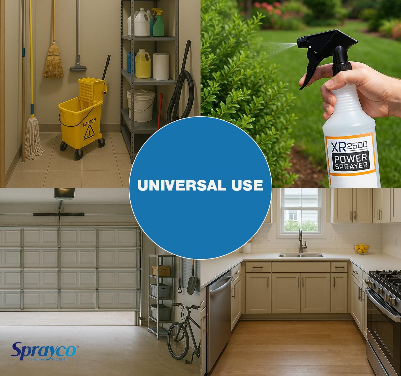 SprayCo 32oz Chemical Resistant Spray Bottle – Adjustable Nozzle, Built-in Dilution Scale, Heavy Duty Plastic, All-Purpose Cleaning, Gardening, Car Detailing, Plant Mister