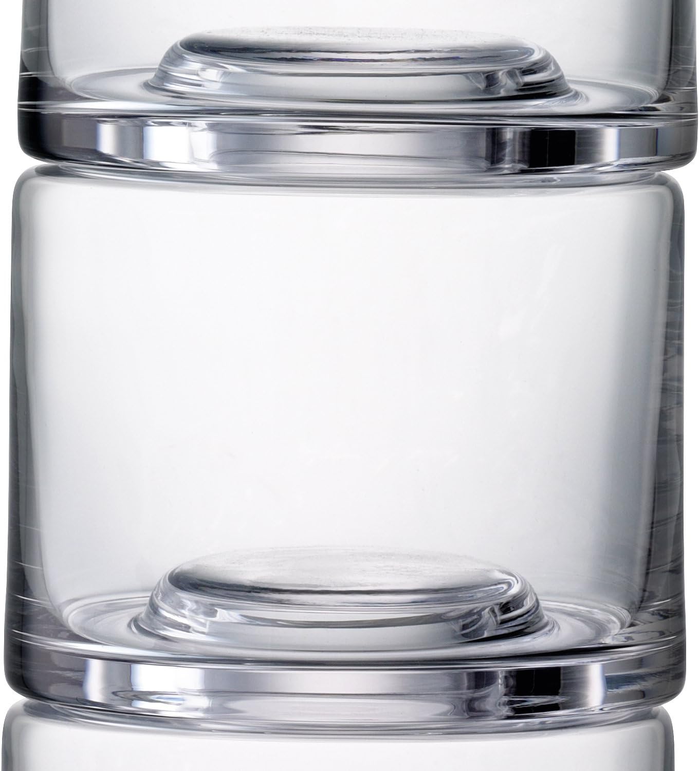 LSA International Stack Vase Trio, H11.75", Clear X 3