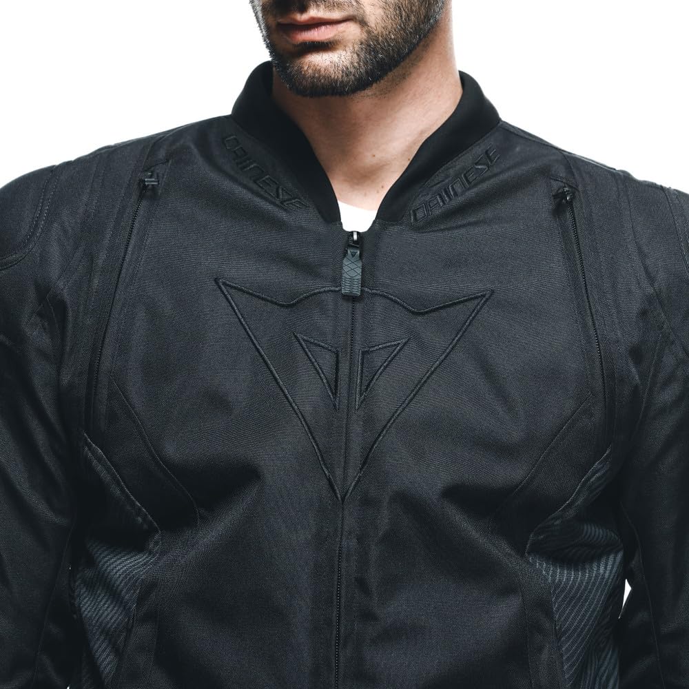 Dainese - Avro 5 Tex Jacket, Chaqueta de Moto de Tela con Protectores de Hombros