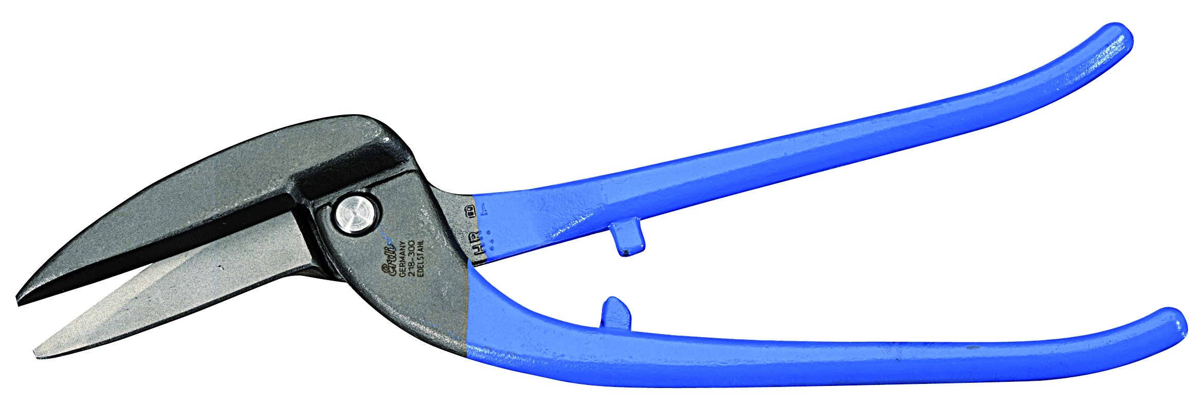 Freund tafelblech-pelikanschere Edelst. HRC 59 blau links, 30 cm