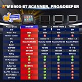Autel MaxiCOM MK900BT Valise Diagnostic Auto: 2026 V2.0 OBD2 Diagnostic Bidirectionnel, Ver Sans Fil du MK900 MK808S MK808BT MX808S MK808Z, 40+ Services, 3000+ Tests Actif, DOIP CANFD, Tous SYS, OS 11 - 9