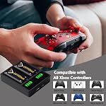 Xbox Controller Battery Pack, 2 X 2800mAh Rechargeable Batteries with Charger Station for Xbox Series X|S/One/Elite Controllers
