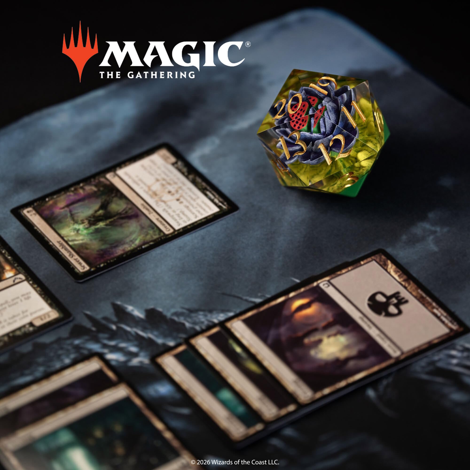 MTG ブラックロータス スピンダウン 54㎜ 20面ダイス Amazon | 54mm d20 MTG Black Lotus Spindown | ダイス・サイコロ