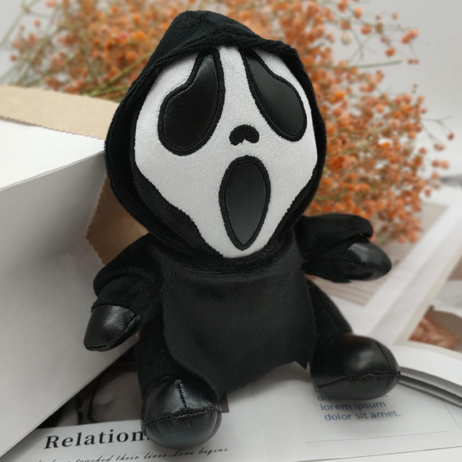 Amazon.co.jp: ゴーストフェイス ぬいぐるみ ホラー ゴーストフェイス 