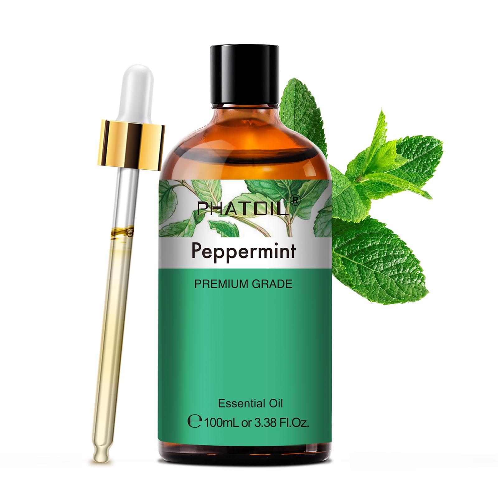 Peppermint Essential Oil, Huge 3.38 Fl Oz Pure and Natural, Premium Grade Essential Oil for Diffuser and Aromatherapy