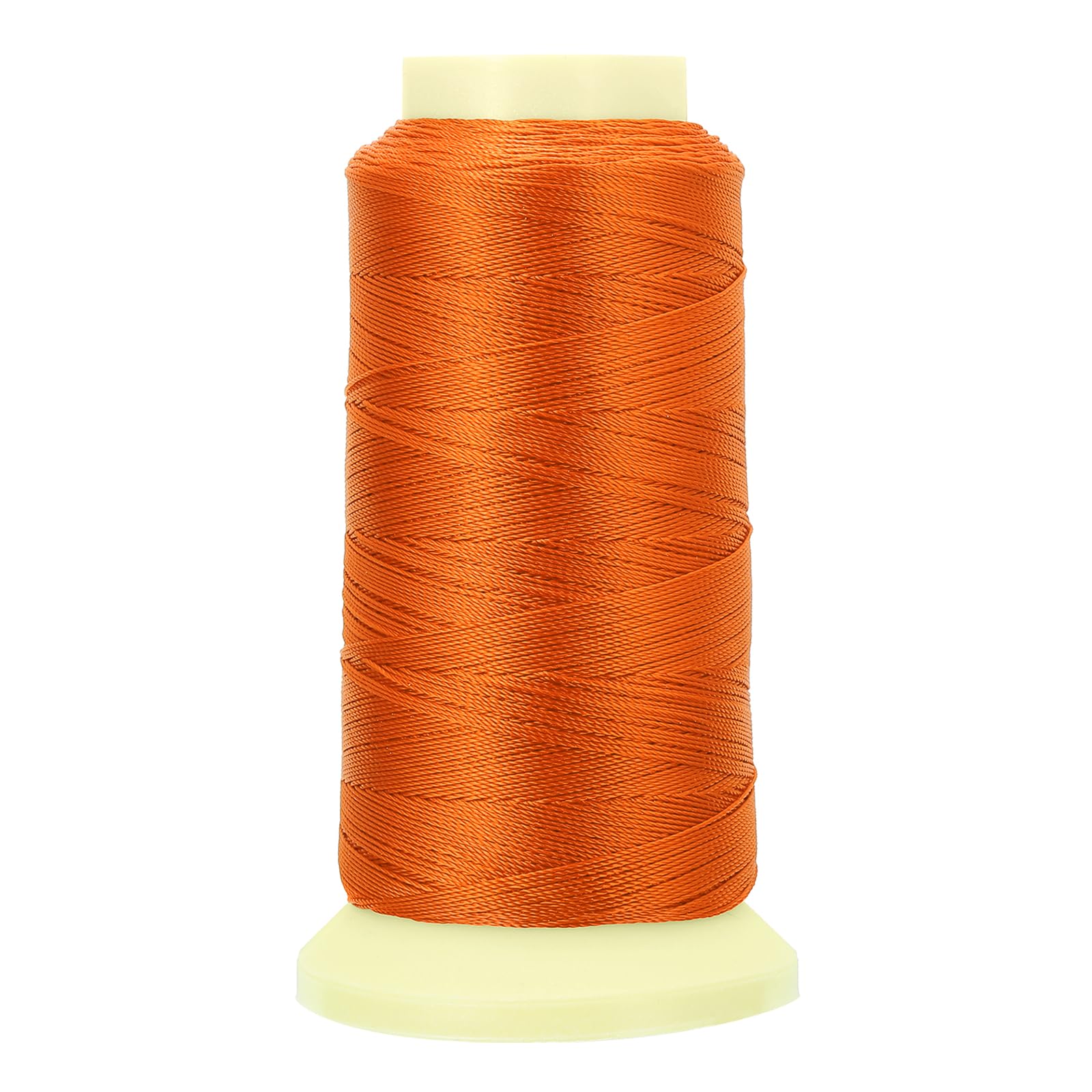 PATIKIL Bonded Thread, 0.4 mm 550 Yards Polyester Sewing Cord for Weave Bracelets Pendant Ropes Macrame Bookbinding DIY Craft, Orange