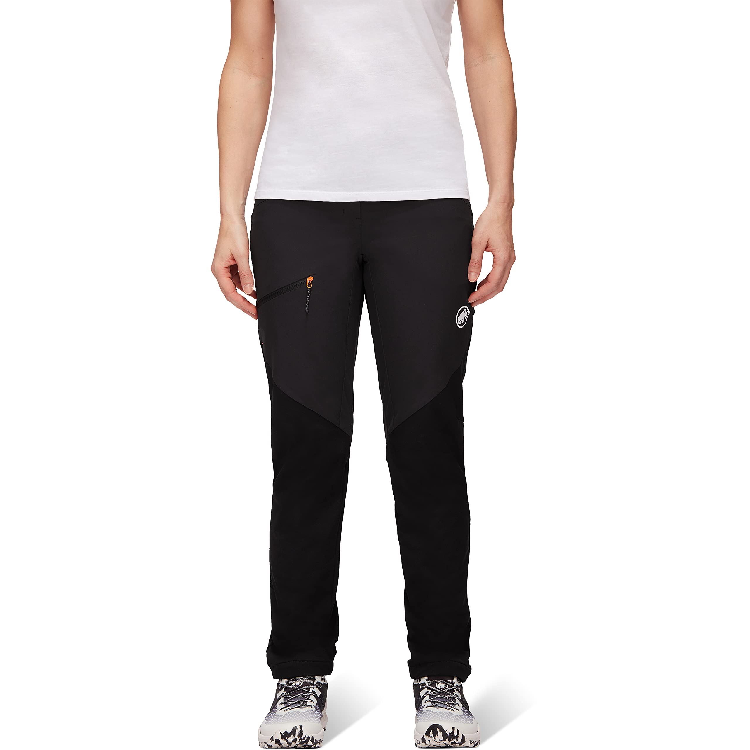 Mammut Courmayeur SO Pants Women – Damskie Spodnie Softshell | Oddychające i Wiatroodporne | Czarne, Rozmiar 38
