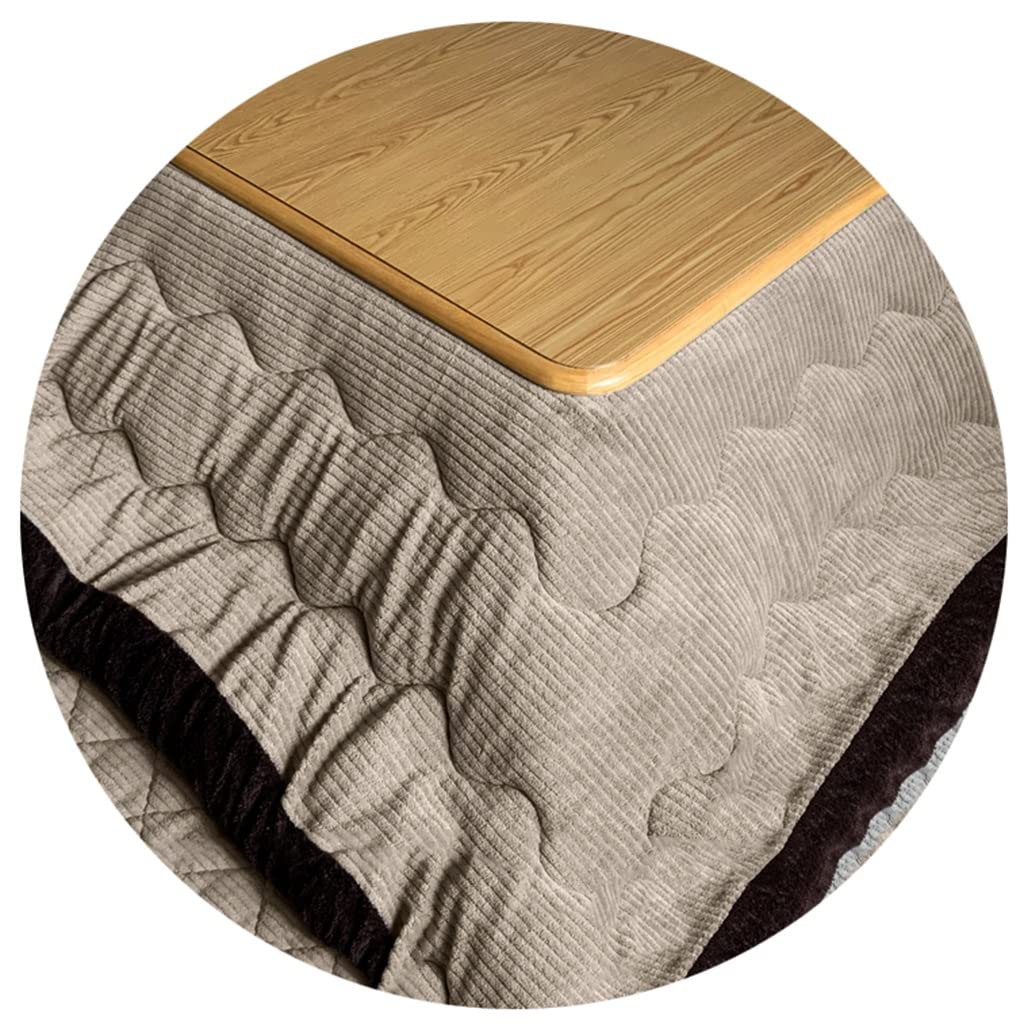 Tavolini Riscaldamento a Pavimento per caffè, Set Kotatsu Invernale, Riscaldamento Kotatsu Giapponese, Multifunzionale, Un Regalo Caldo per la Famiglia (Colore: Colore del Legno, Dimensioni: