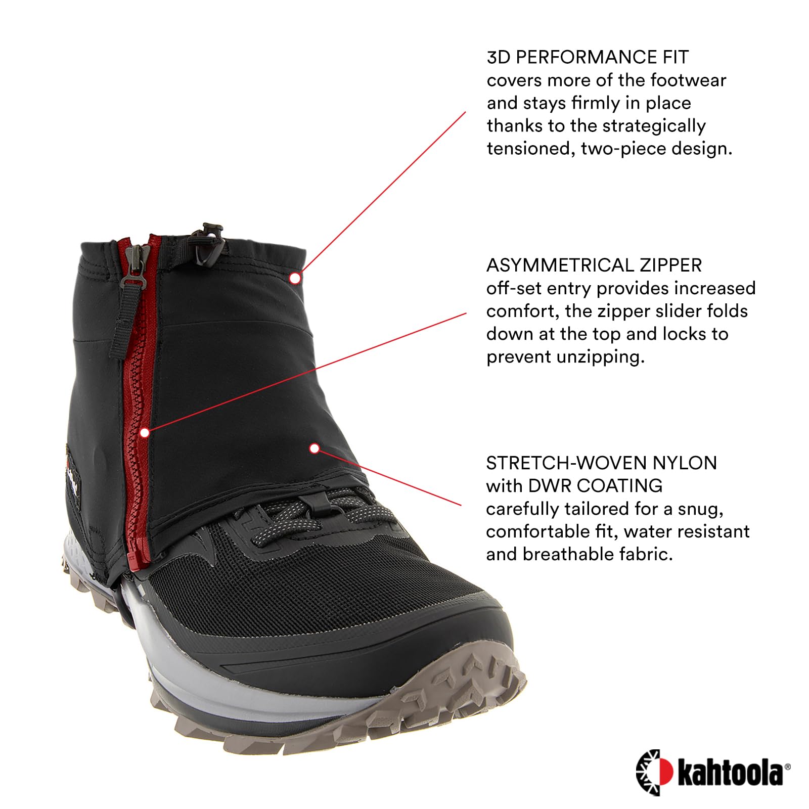 Kahtoola INSTAgaiter Bottes Basses pour randonnée, Course, Alpinisme, Chasse, Terrain Rocheux, Boue, Neige et Glace