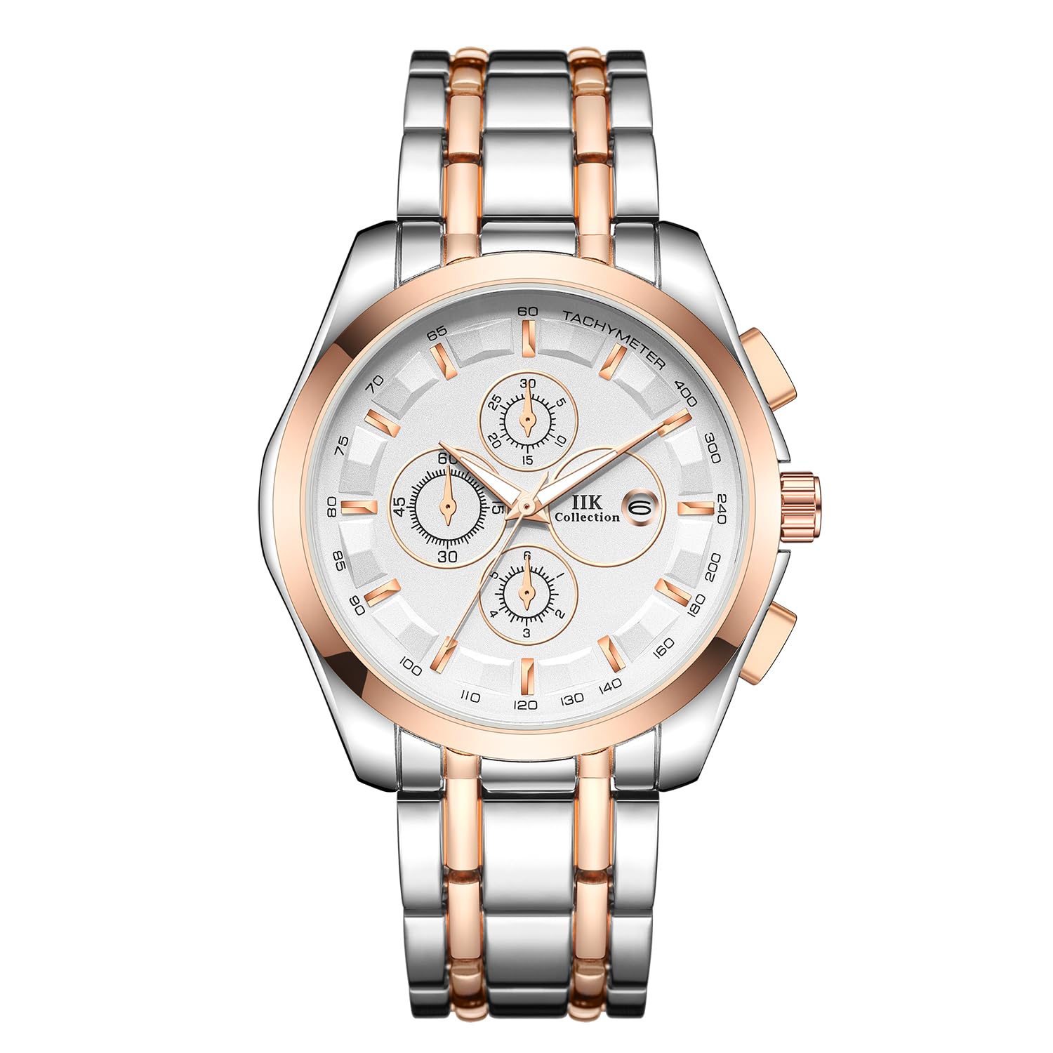 Watch for Man Stainless Steel Chain|Long Battery Life with Long Lasting Polish Water Resistance| Trendy Design| Push Button Lock Durable Watch for Boys-image-42