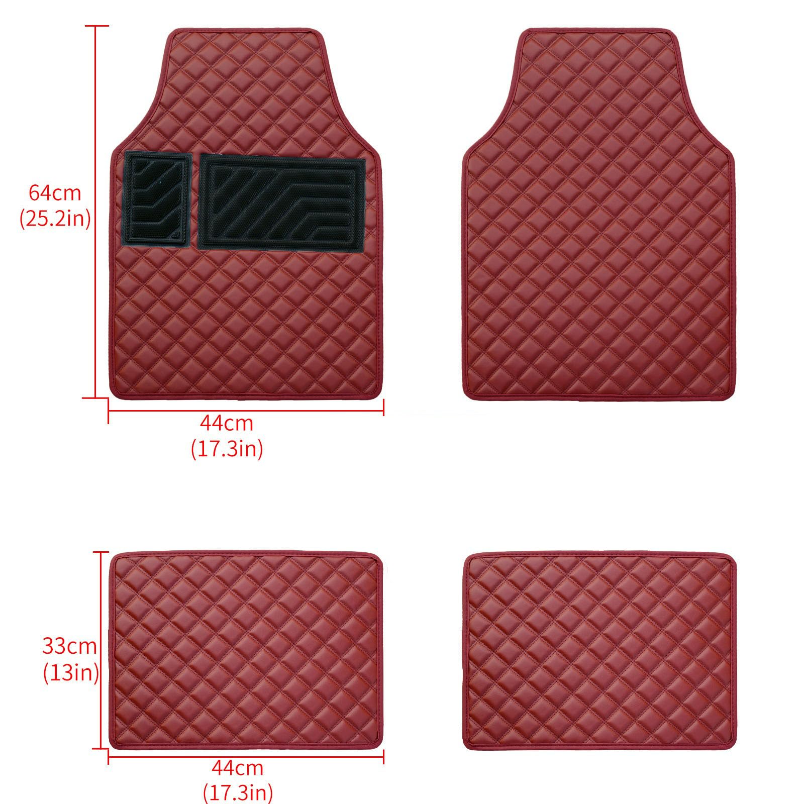 Mossa Tappetini Auto in TPE compatibili con Volkswagen Caddy V Maxi Van (11.2020- ) - tappeti auto neri - G2