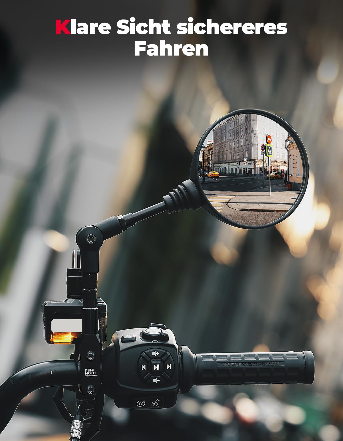 SP Connect Mirror Mount - Spiegelhouder Motor/Scooter voor SPC Hoesjes