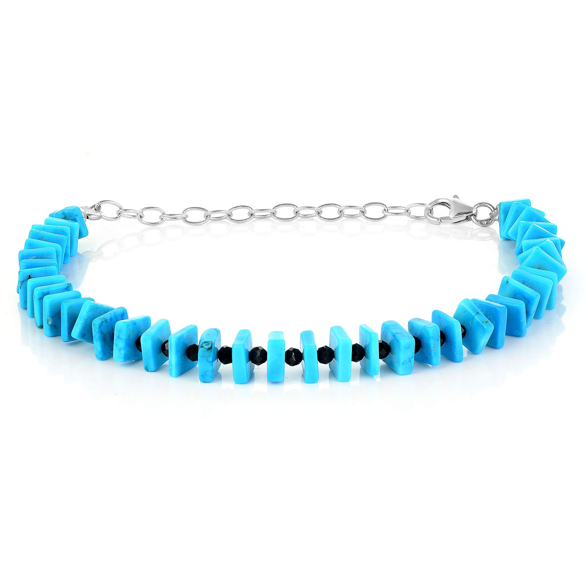 Bracciali Liam Nero/Turchese - Eleganza e Comfort per Tutti