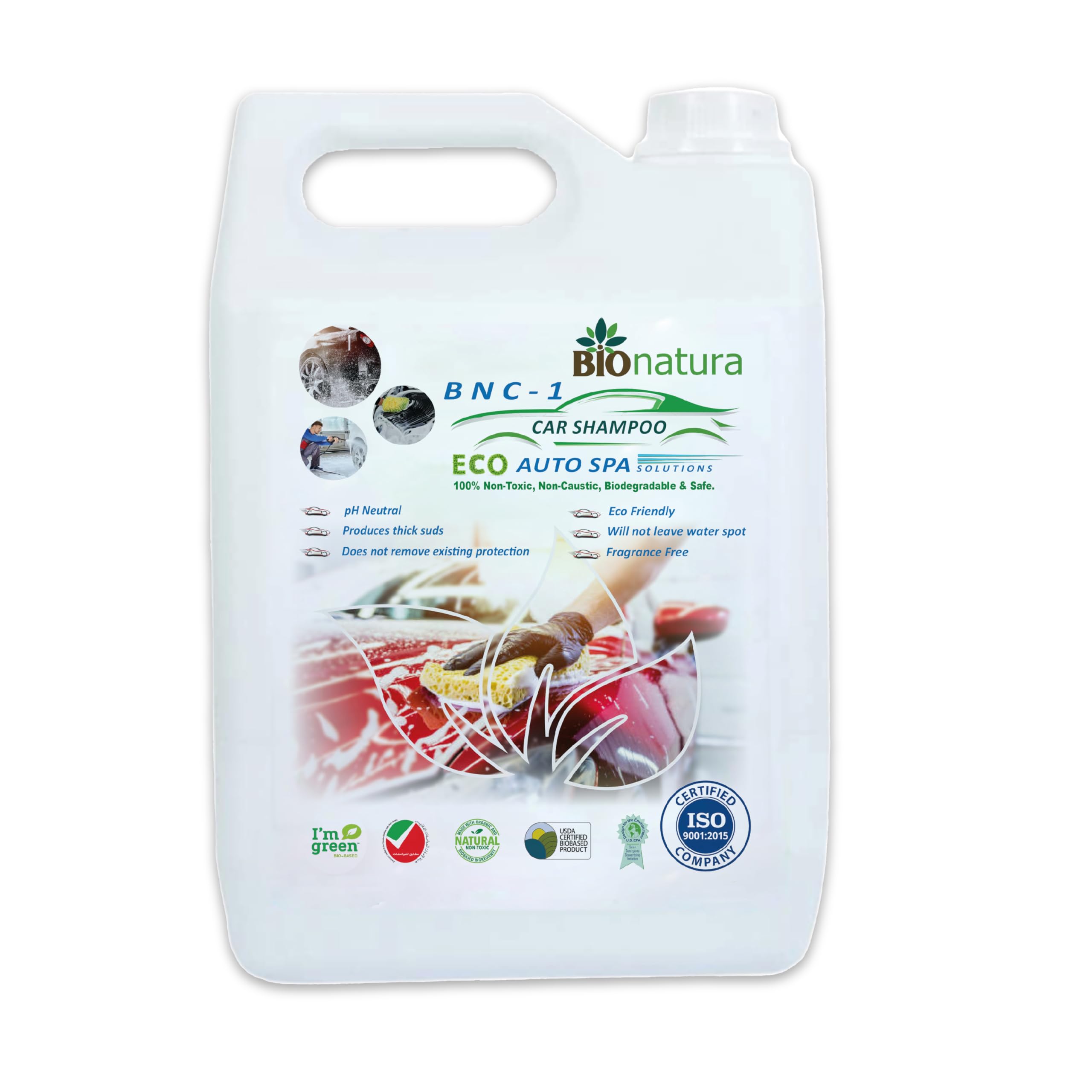 Organic Car Shampoo -5lt, Eco Auto Spa - Biodegradable & Non toxic