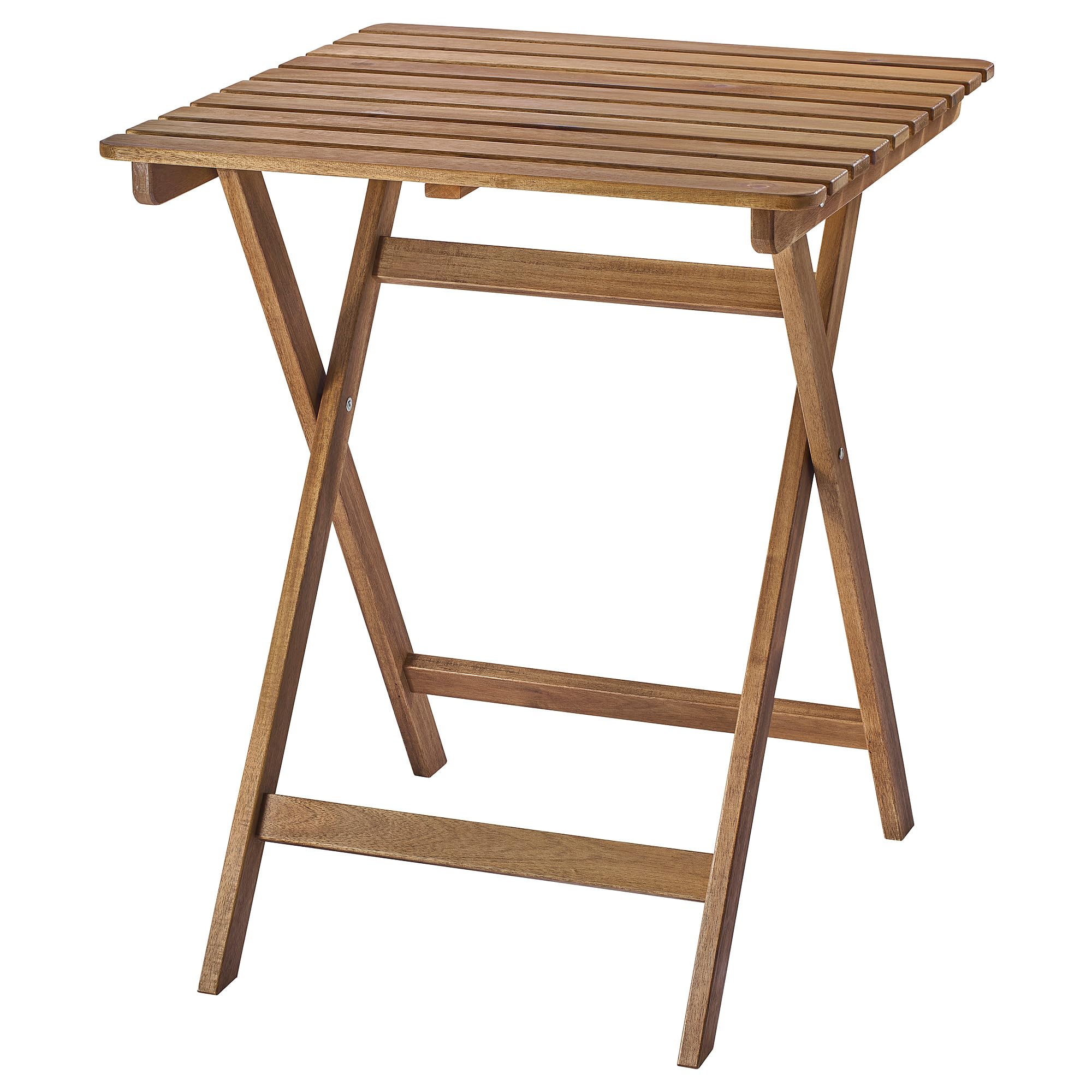 Table d'extérieur pliable ASKHOLMEN marron pour en finir avec le manque de place