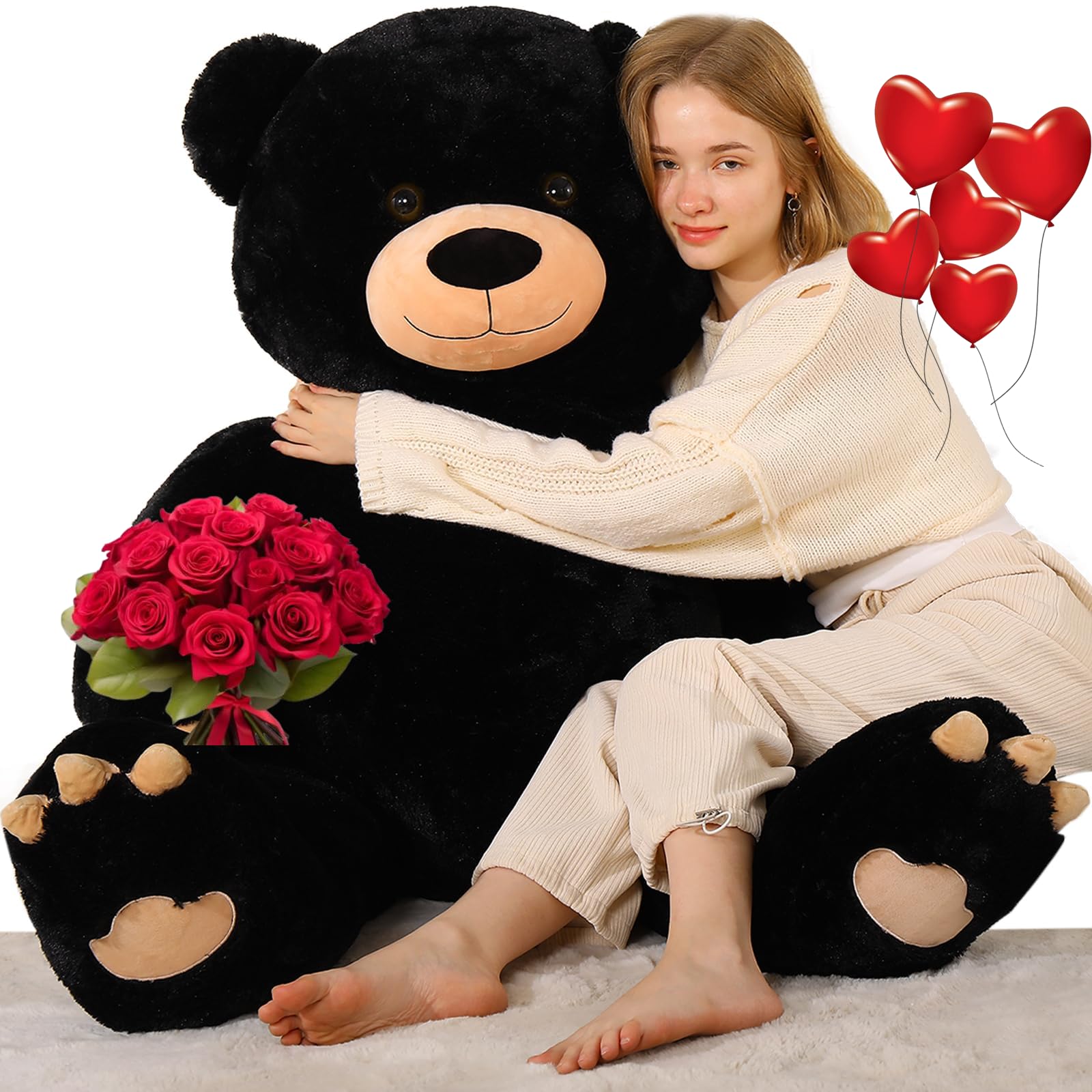 Amazon.com: Tezituor 59in Big Teddy Bear Stuffed Animal, Giant