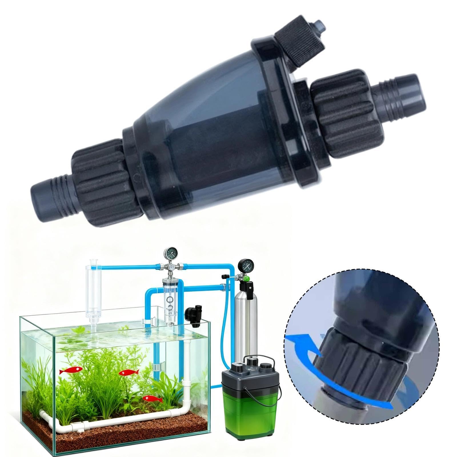 MagiDeal Accessorio diffusore di CO2 per Acquario, Strumento per Acquario, Accessorio Pompa dell'Aria, raffinatore Esterno di CO2 per acquari piantumati, per 12mm
