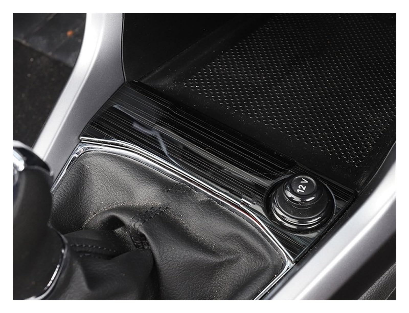 for VW for T-Cross for Tcross 2019 2020 2021 2022 LHD Car Control Center Cigarette Lighter Panel Igniter Frame Trim Stickers Cover Car Trim Interior