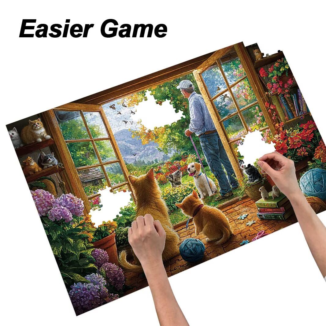 Puzzle 1000 Pezzi, Puzzle Giardino per Adulti, 70x50cm, Compact Box -4746