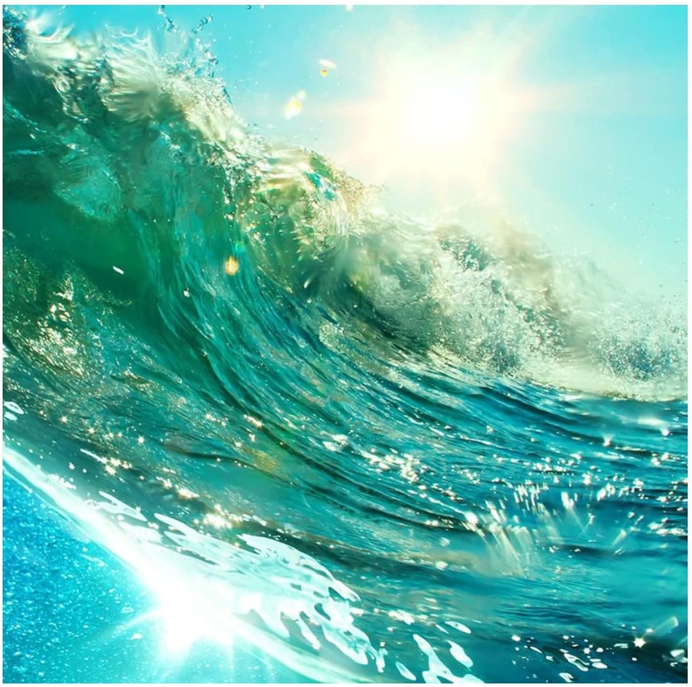 Vinyl Wall Quotes Stickers Ocean Waves Beach Theme Positive