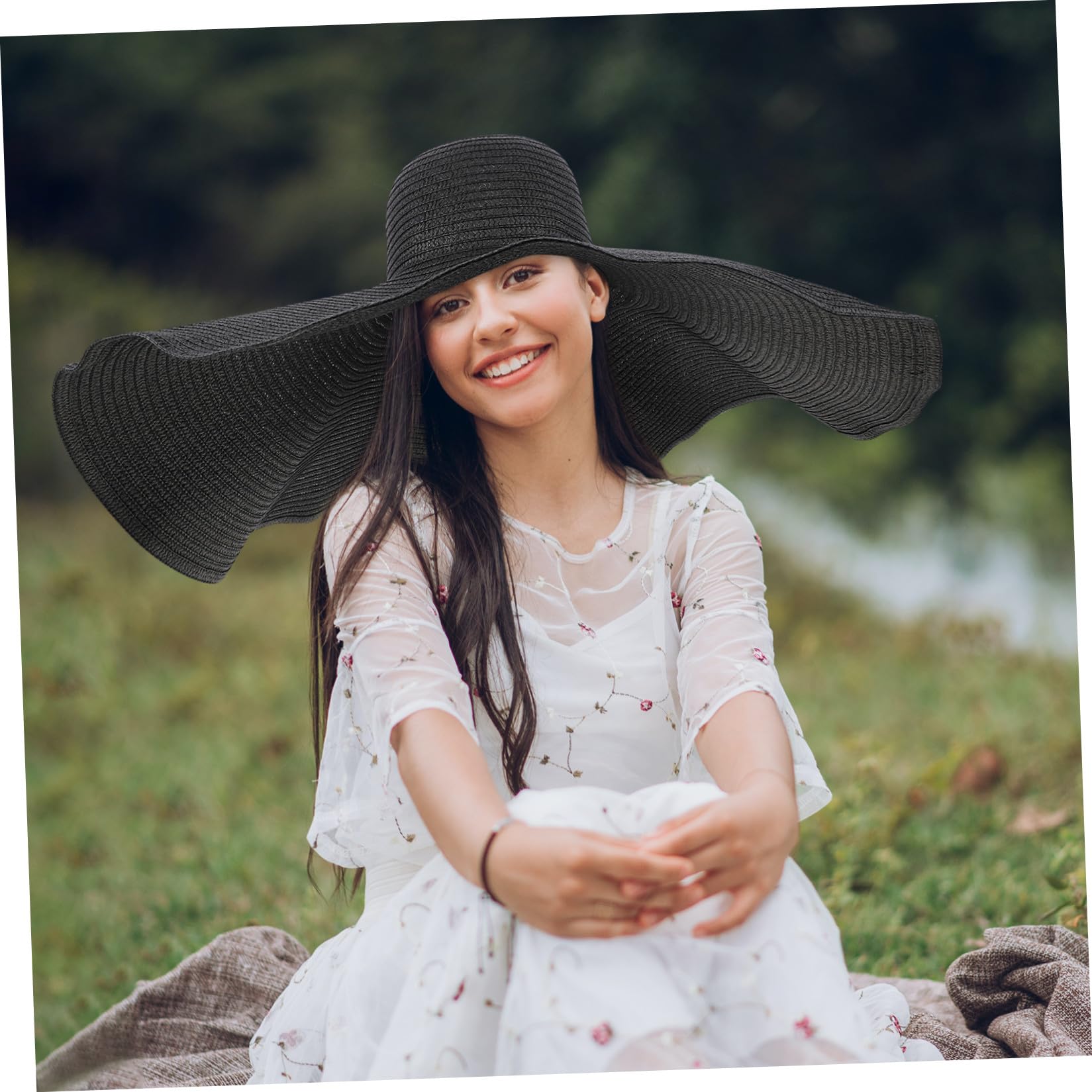 cappello di paglia oversize a larga cappello da sole da donna cappello da donna cappello sole capello per sole cappelli da spiaggia per le donne cappelli per le donne